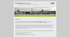 Desktop Screenshot of freeholdcalculator.com
